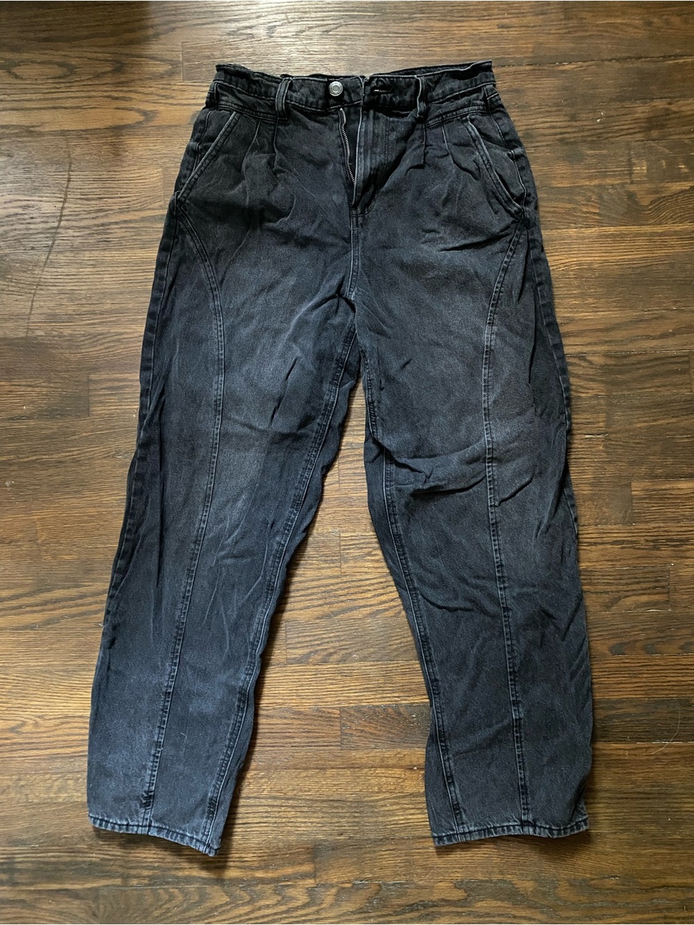 Black Casual Baggy Jeans